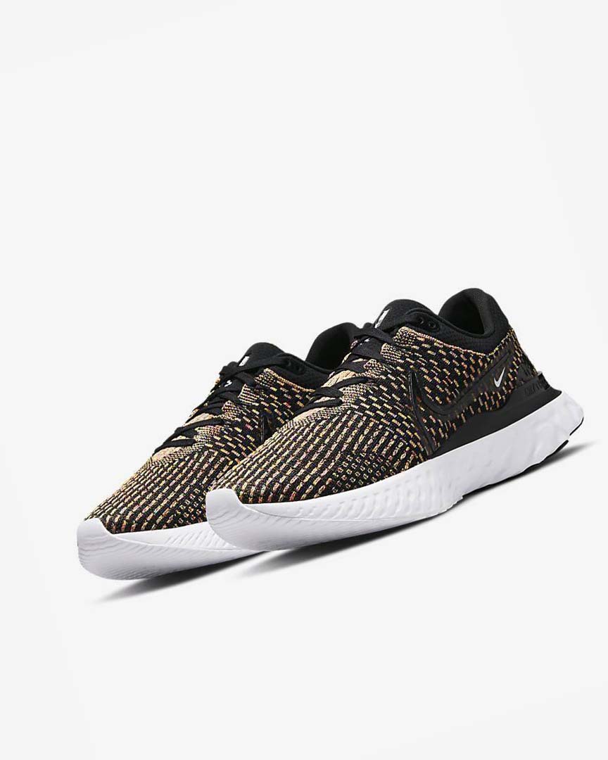 Zapatillas Running Nike React Infinity Run Flyknit 3 Hombre Negras Azules Rosas Blancas | AR3161