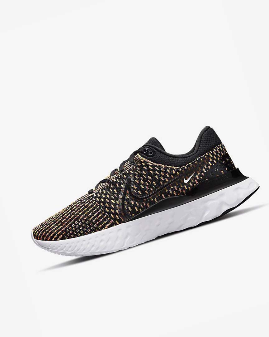 Zapatillas Running Nike React Infinity Run Flyknit 3 Hombre Negras Azules Rosas Blancas | AR3161