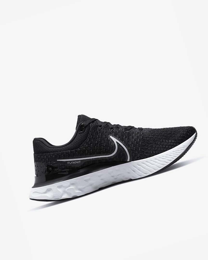 Zapatillas Running Nike React Infinity Run Flyknit 3 Hombre Negras Blancas | AR3268