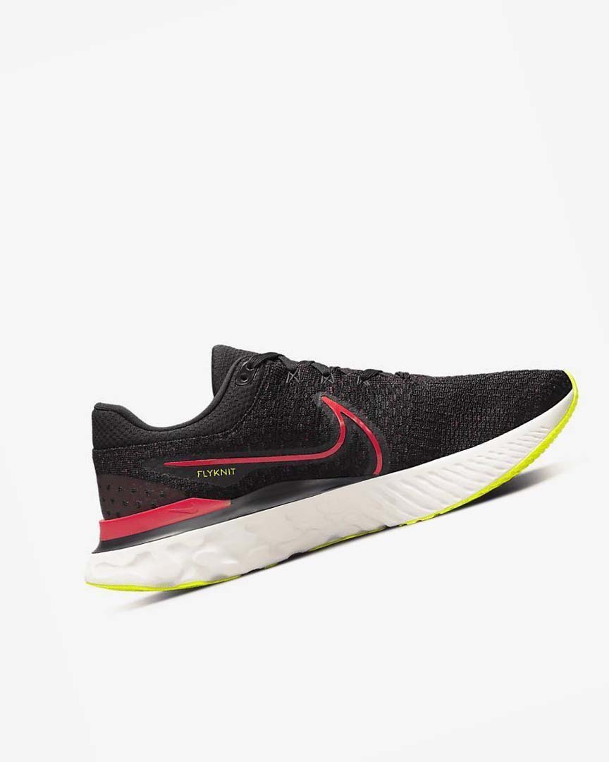 Zapatillas Running Nike React Infinity Run Flyknit 3 Hombre Negras Rojas Rojas | AR4978