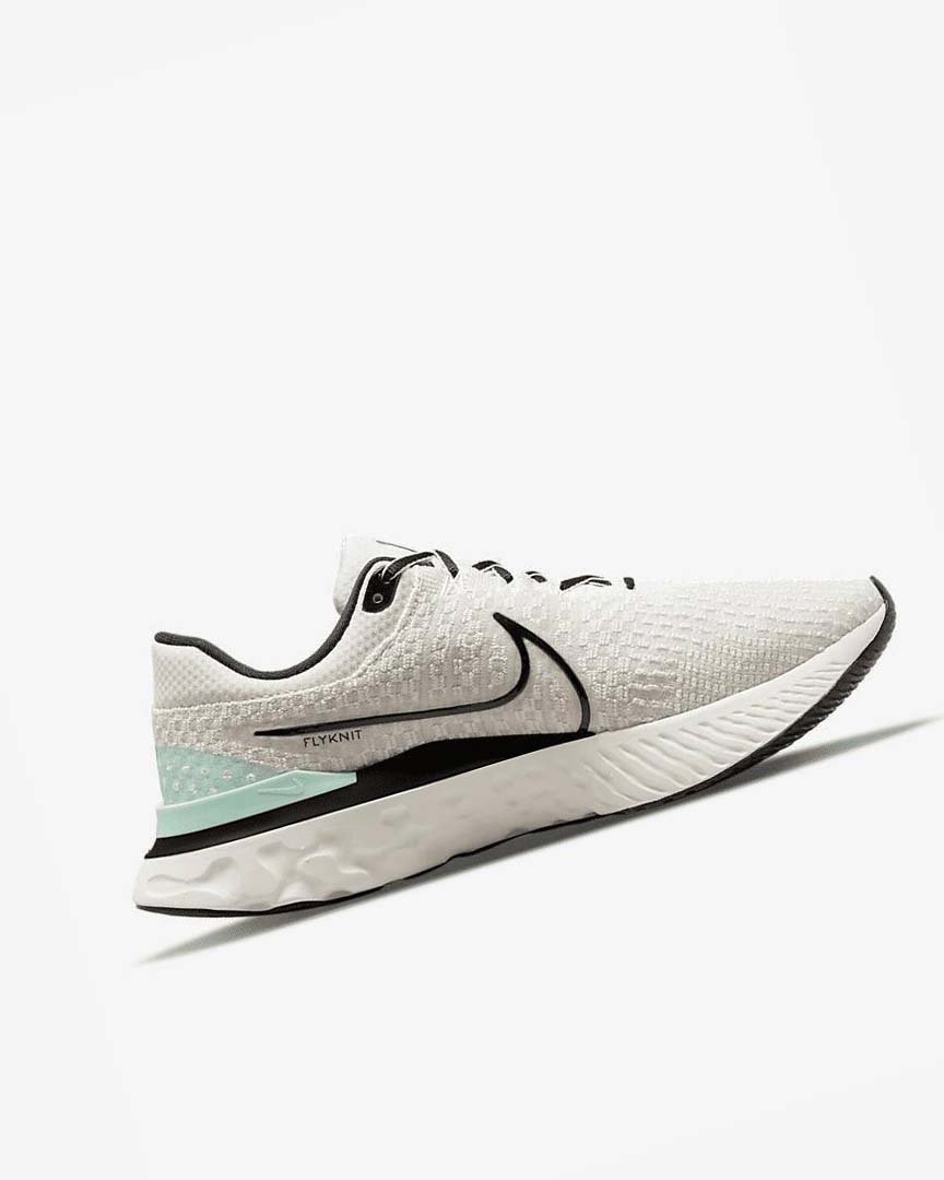 Zapatillas Running Nike React Infinity Run Flyknit 3 Hombre Beige Claro Negras | AR5248