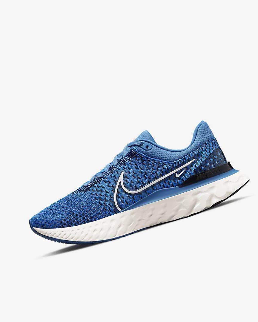 Zapatillas Running Nike React Infinity Run Flyknit 3 Hombre Azules Negras Azules | AR5328