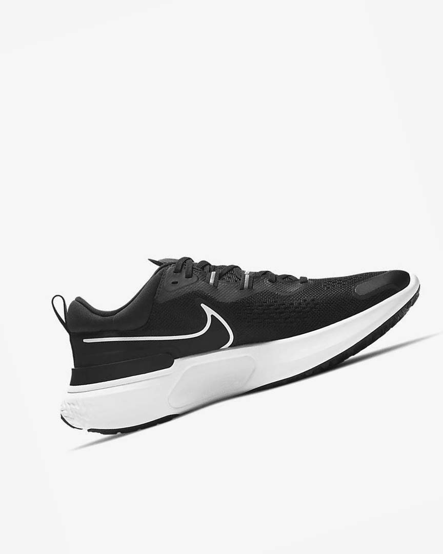 Zapatillas Running Nike React Miler 2 Hombre Negras Gris Blancas | AR4544