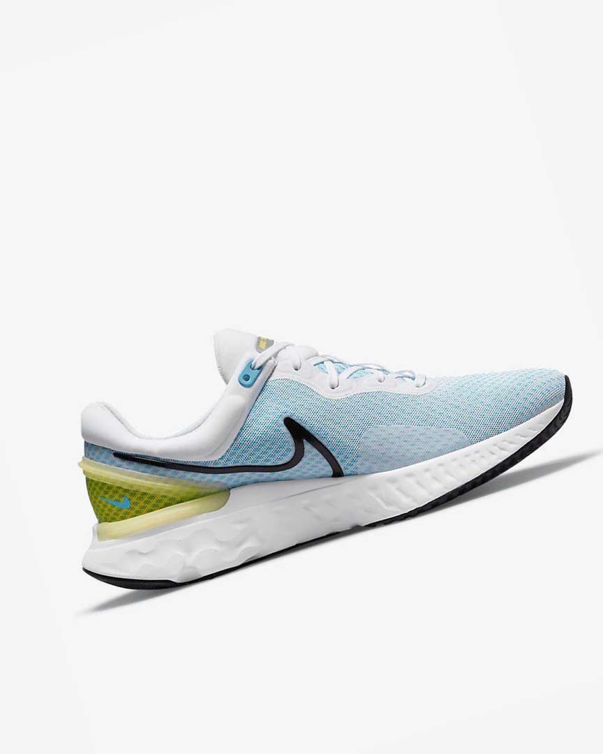 Zapatillas Running Nike React Miler 3 Hombre Blancas Azules Negras | AR3222