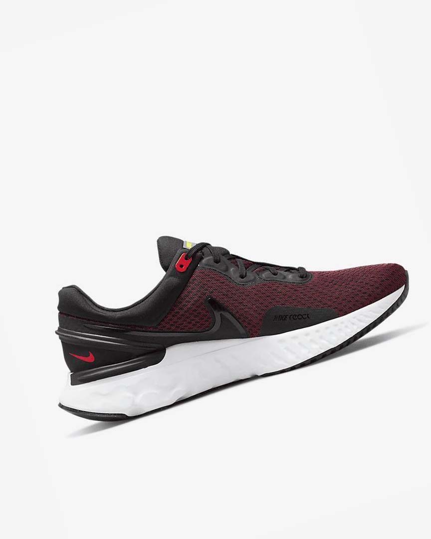 Zapatillas Running Nike React Miler 3 Hombre Negras Rojas Blancas | AR5366