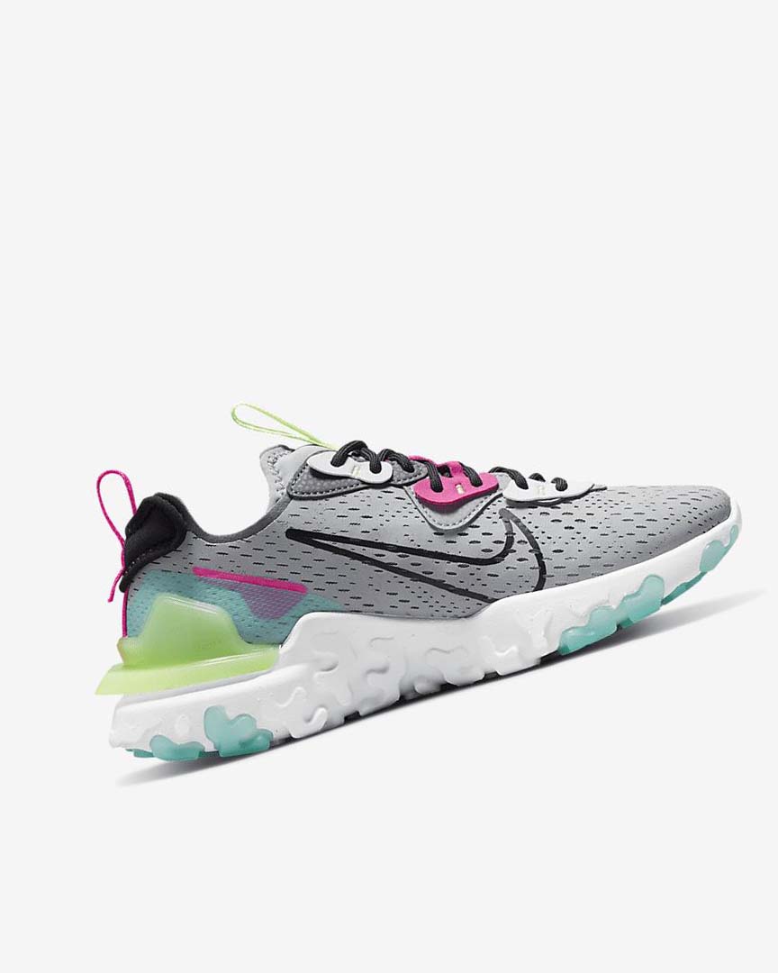 Zapatillas Running Nike React Vision Mujer Gris Gris Rosas Negras | AR2573