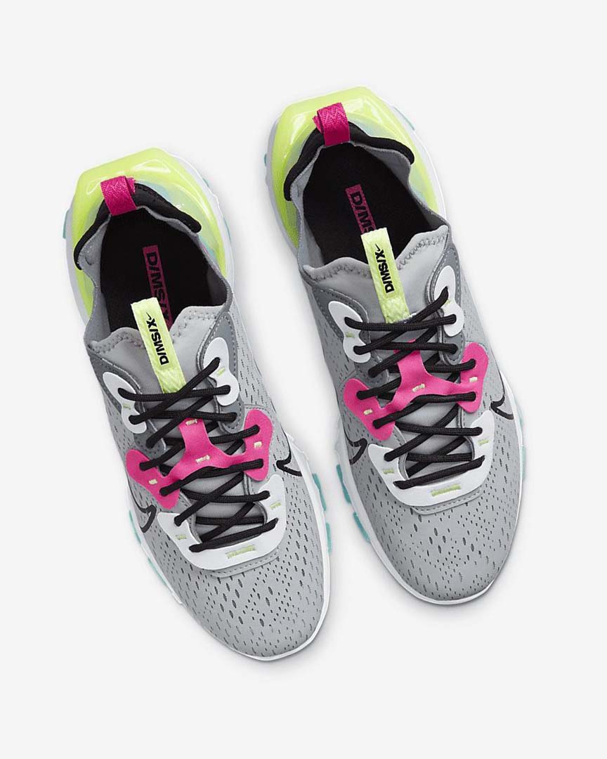 Zapatillas Running Nike React Vision Mujer Gris Gris Rosas Negras | AR2573