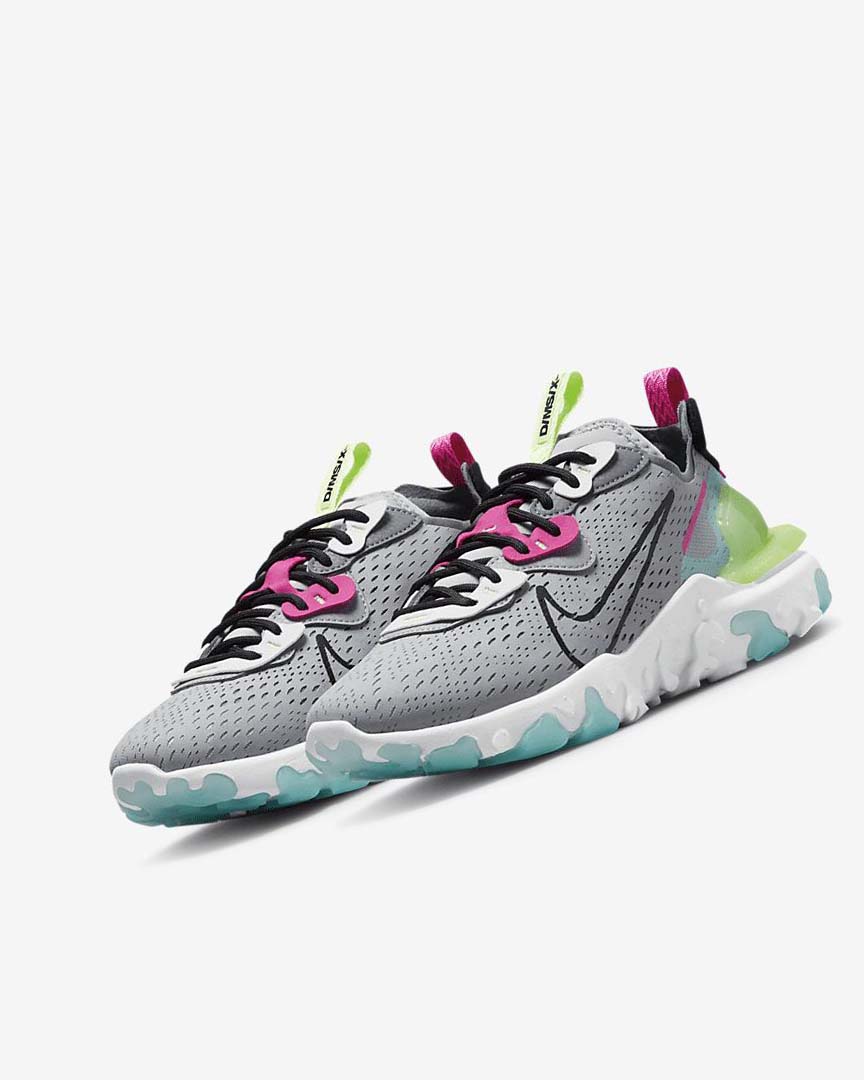 Zapatillas Running Nike React Vision Mujer Gris Gris Rosas Negras | AR2573