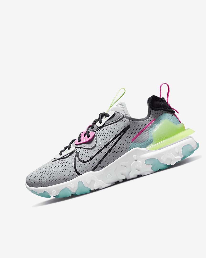 Zapatillas Running Nike React Vision Mujer Gris Gris Rosas Negras | AR2573