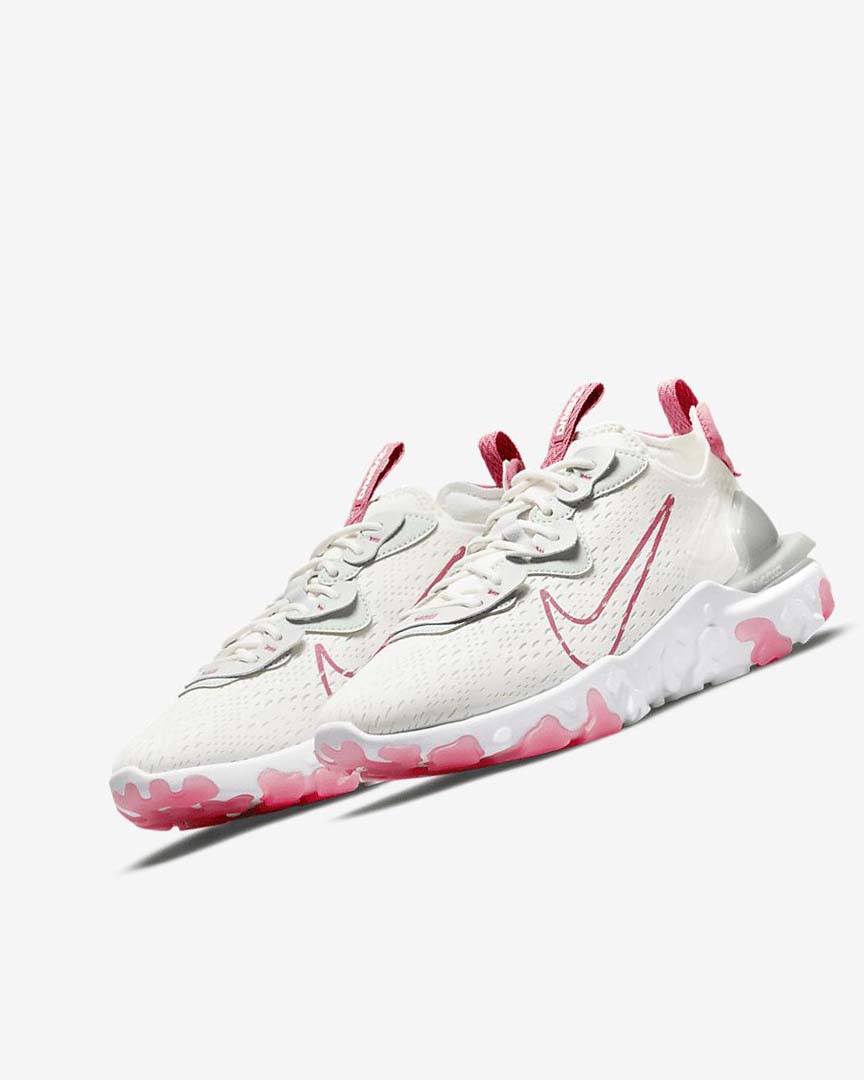 Zapatillas Running Nike React Vision Mujer Plateadas Rosas | AR5019