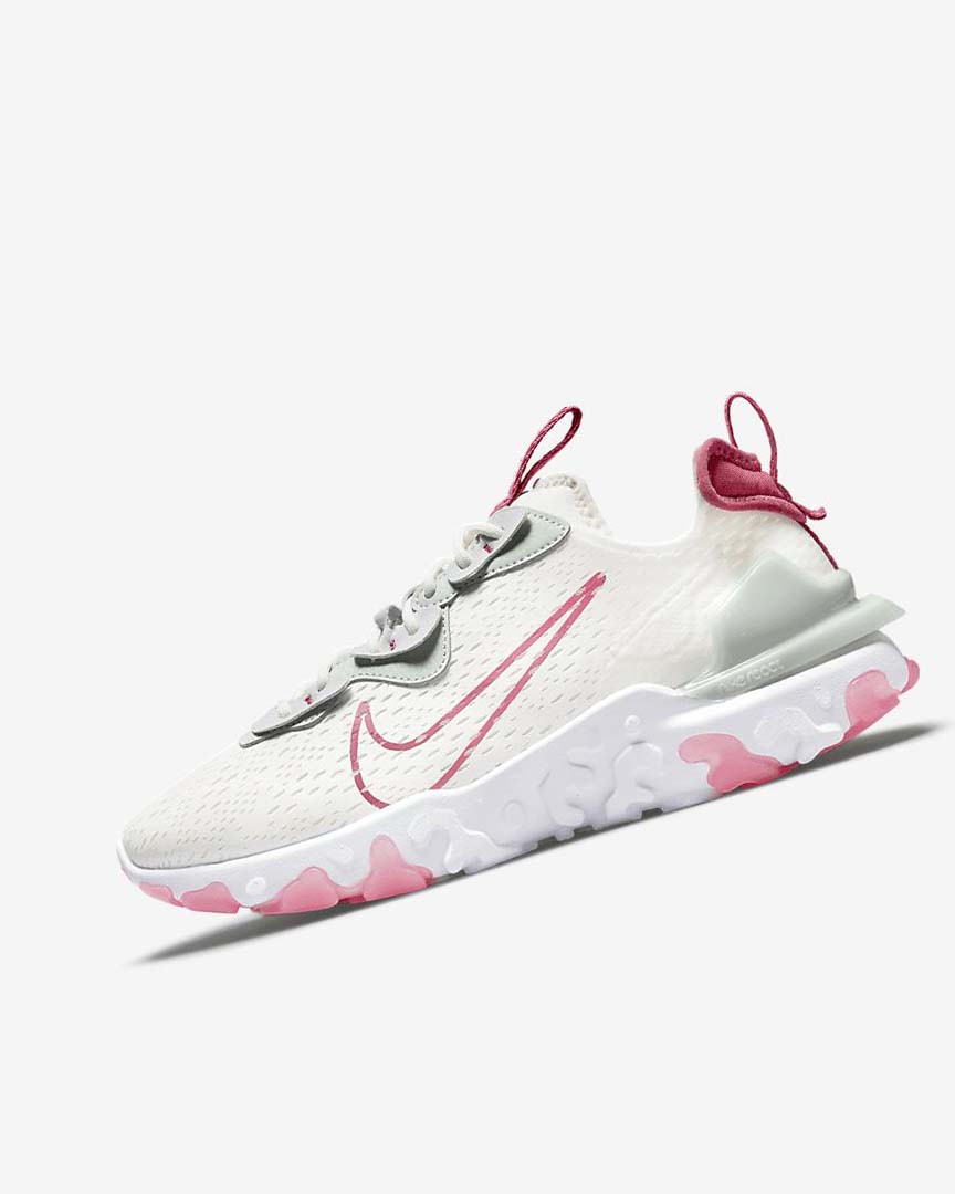 Zapatillas Running Nike React Vision Mujer Plateadas Rosas | AR5019