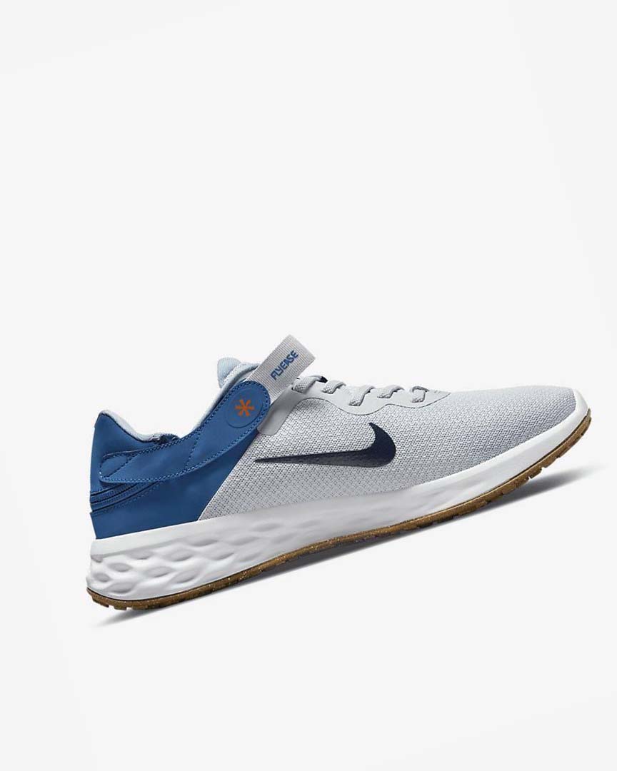 Zapatillas Running Nike Revolution 6 FlyEase Next Nature Hombre Plateadas Azules Oscuro Azules Azules | AR2827