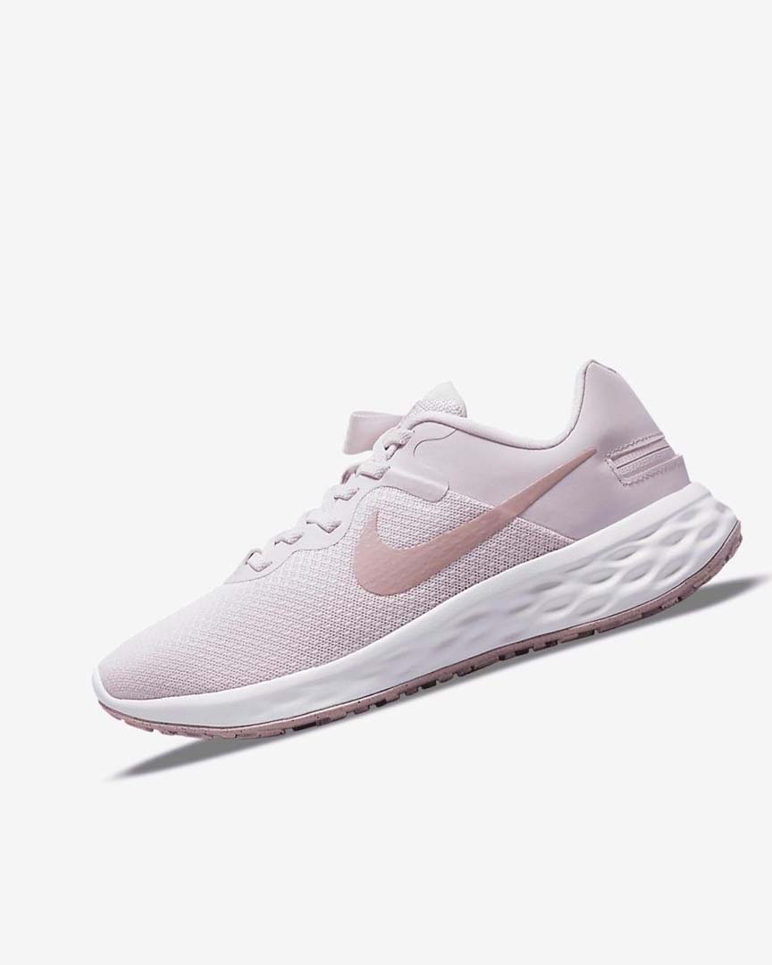 Zapatillas Running Nike Revolution 6 FlyEase Next Nature Mujer Moradas Claro Blancas | AR2906