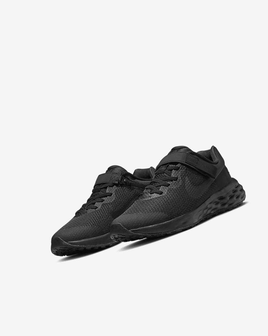 Zapatillas Running Nike Revolution 6 FlyEase Niño Negras Gris Oscuro Negras | AR3078