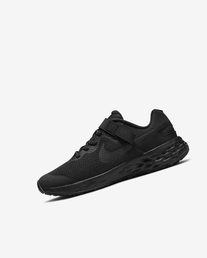 Zapatillas Running Nike Revolution 6 FlyEase Niño Negras Gris Oscuro Negras | AR3078