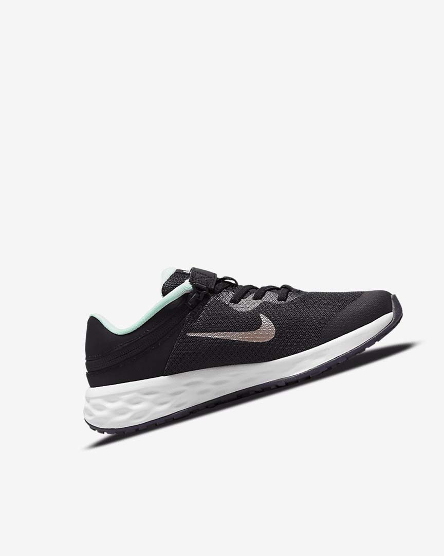 Zapatillas Running Nike Revolution 6 FlyEase Niña Negras Verde Menta Moradas Metal Rojas Marrones | AR4742