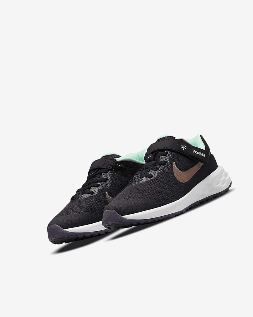 Zapatillas Running Nike Revolution 6 FlyEase Niño Negras Verde Menta Moradas Metal Rojas Marrones | AR4765