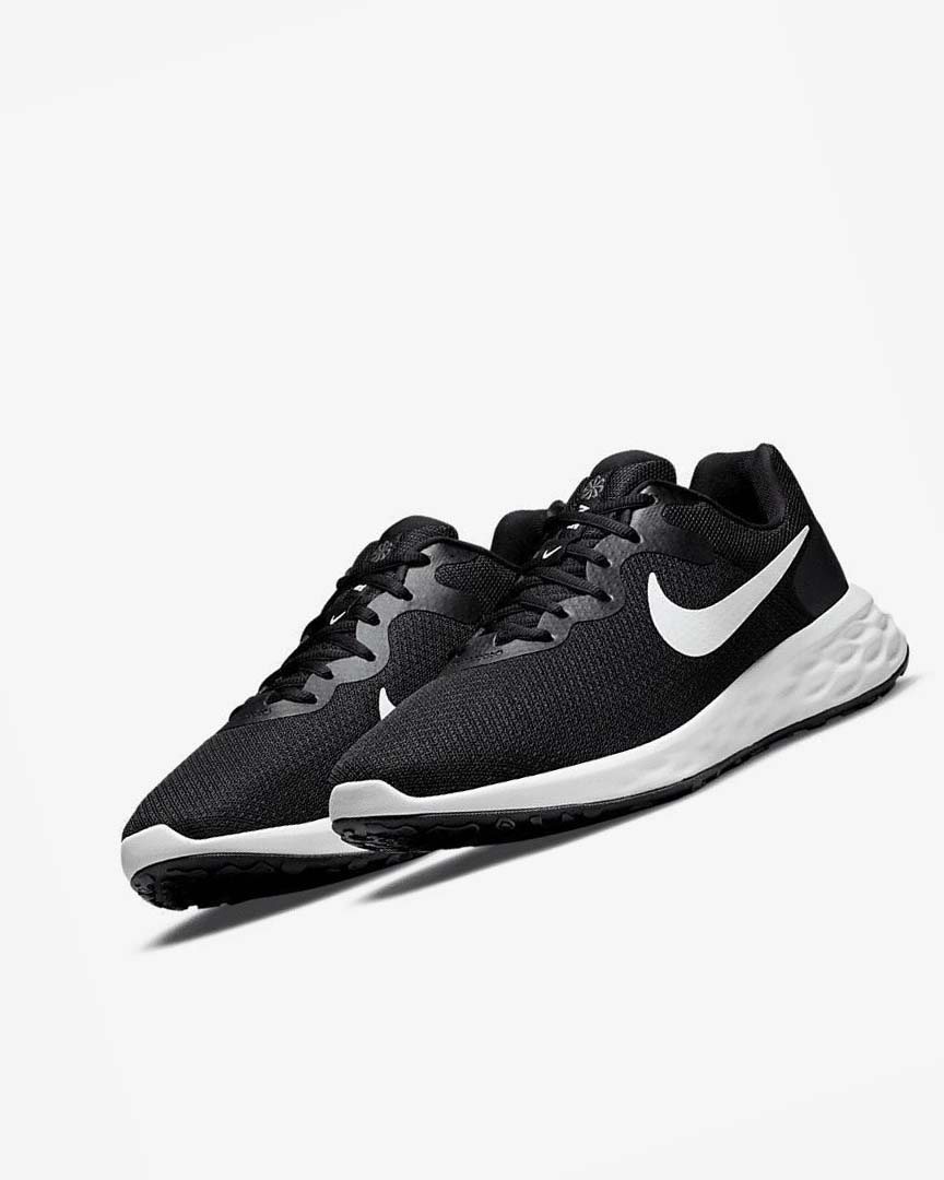 Zapatillas Running Nike Revolution 6 Hombre Negras Gris Blancas | AR2467