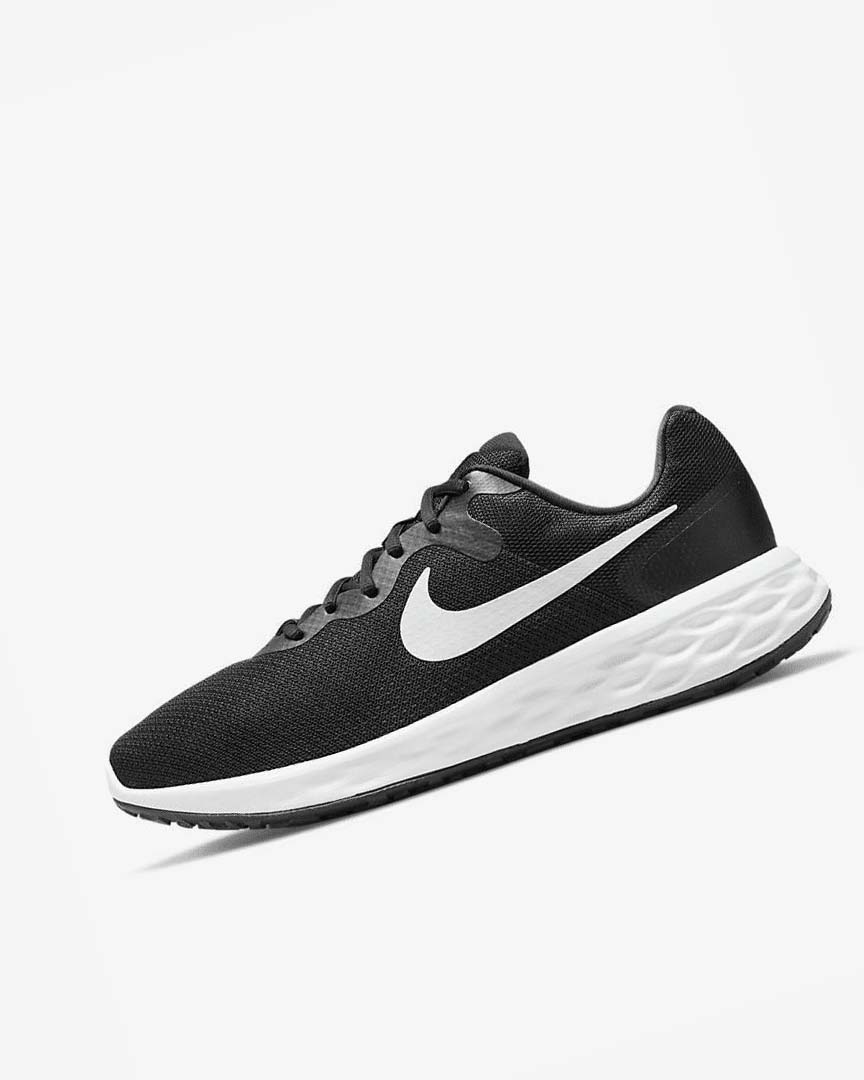 Zapatillas Running Nike Revolution 6 Hombre Negras Gris Blancas | AR2467