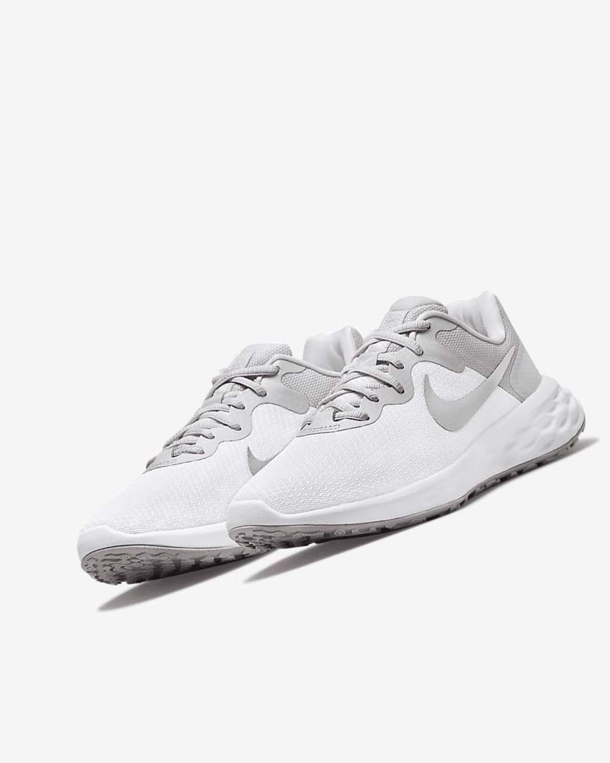 Zapatillas Running Nike Revolution 6 Next Nature Premium Mujer Blancas Gris | AR4913