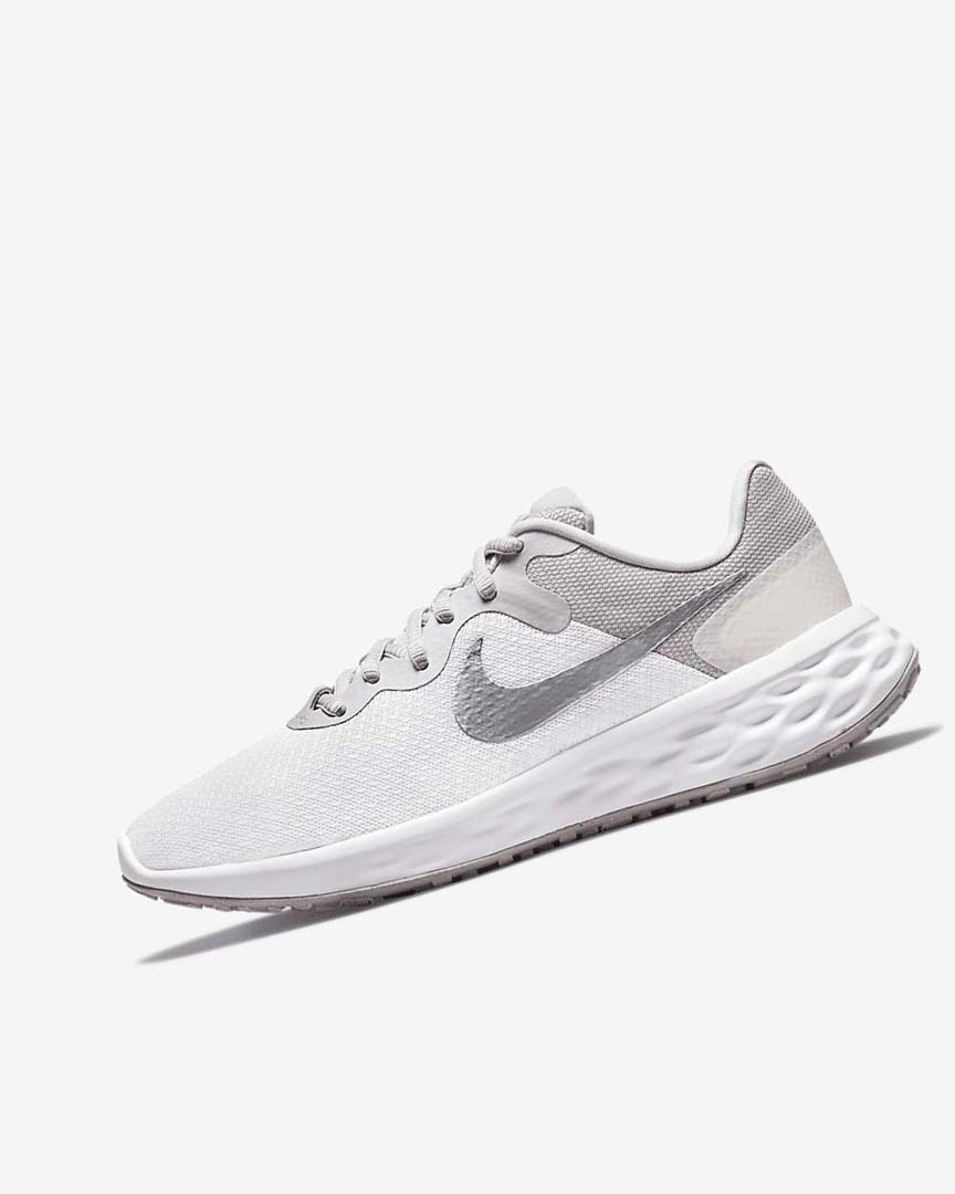 Zapatillas Running Nike Revolution 6 Next Nature Premium Mujer Blancas Gris | AR4913