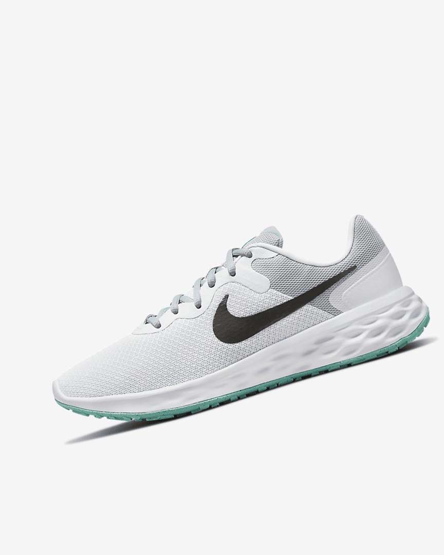 Zapatillas Running Nike Revolution 6 Next Nature Mujer Verde Oliva Rosas Gris | AR5259