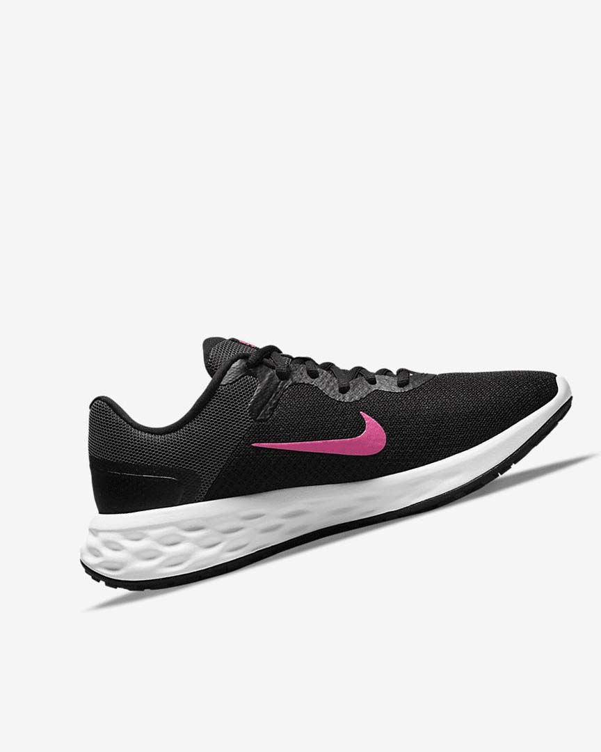 Zapatillas Running Nike Revolution 6 Next Nature Mujer Negras Gris Rosas | AR5399