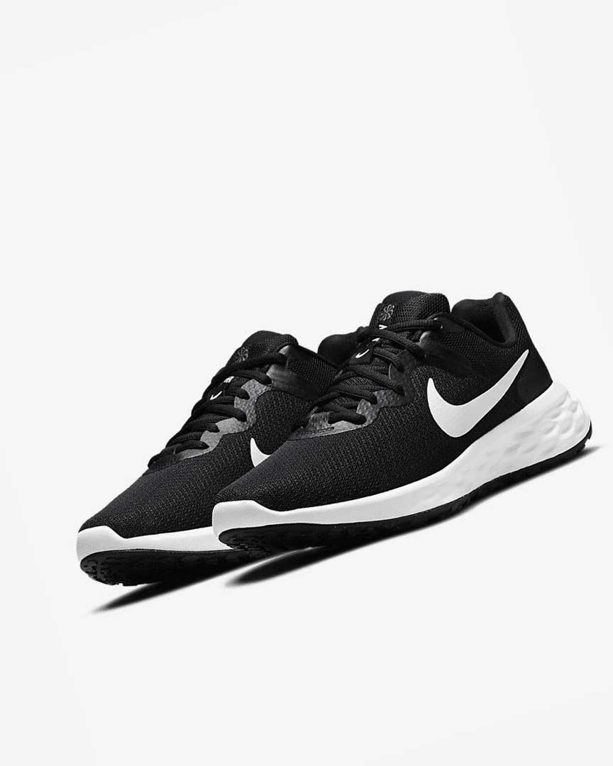 Zapatillas Running Nike Revolution 6 Next Nature Hombre Negras Gris Blancas | AR5470