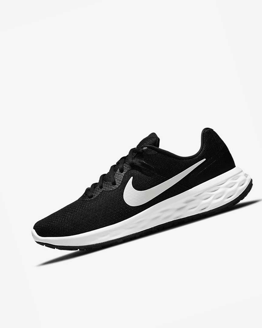 Zapatillas Running Nike Revolution 6 Next Nature Hombre Negras Gris Blancas | AR5470