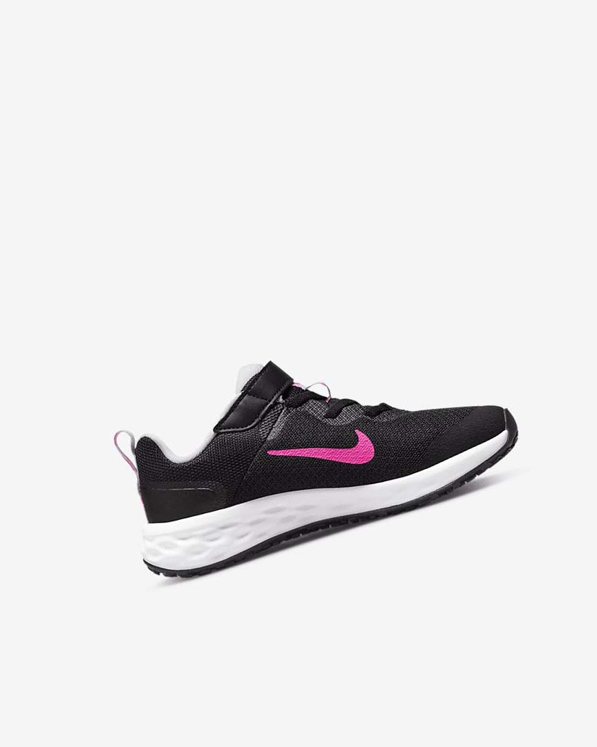 Zapatillas Running Nike Revolution 6 Niño Negras Rosas Rosas | AR2391