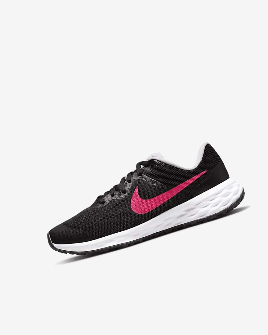 Zapatillas Running Nike Revolution 6 Niña Negras Rosas Rosas | AR2539