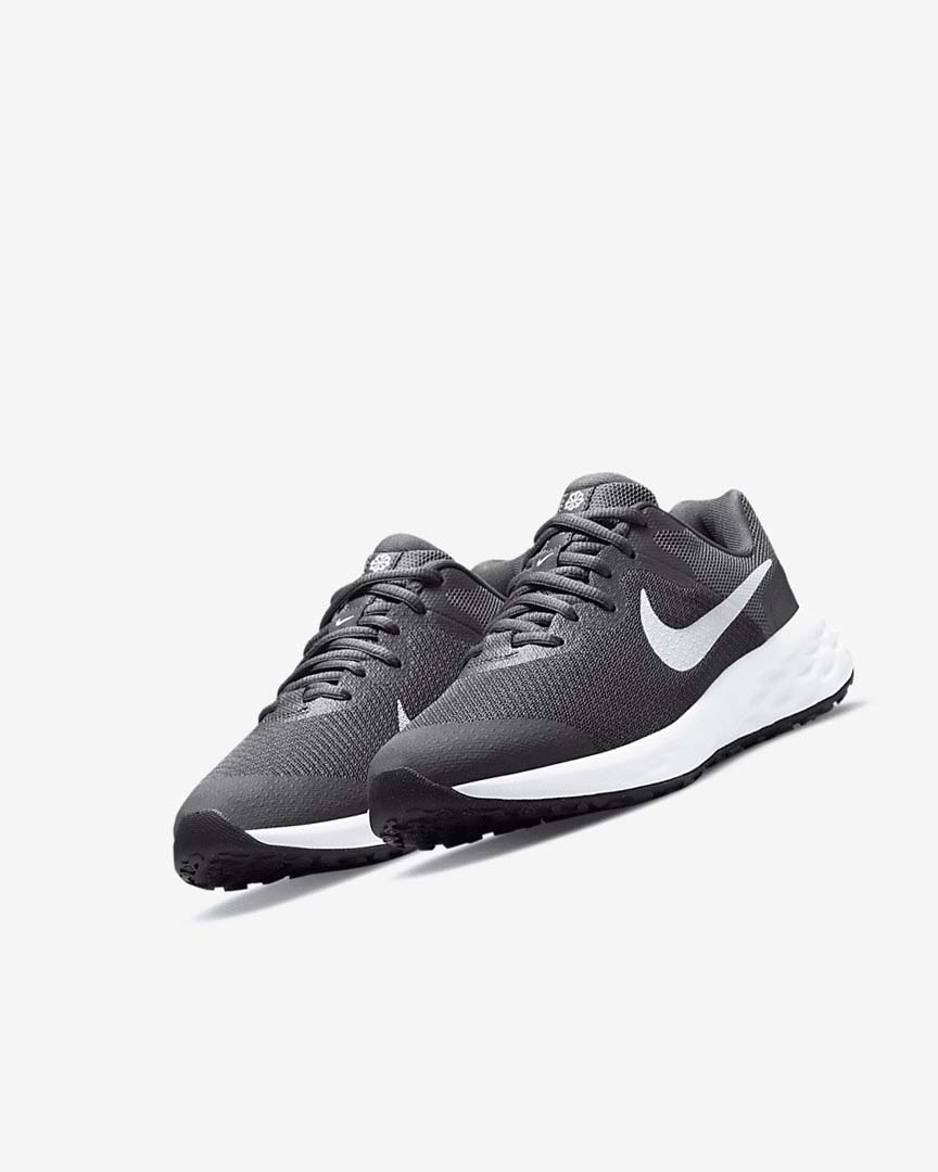 Zapatillas Running Nike Revolution 6 Niña Gris Gris Blancas | AR3050