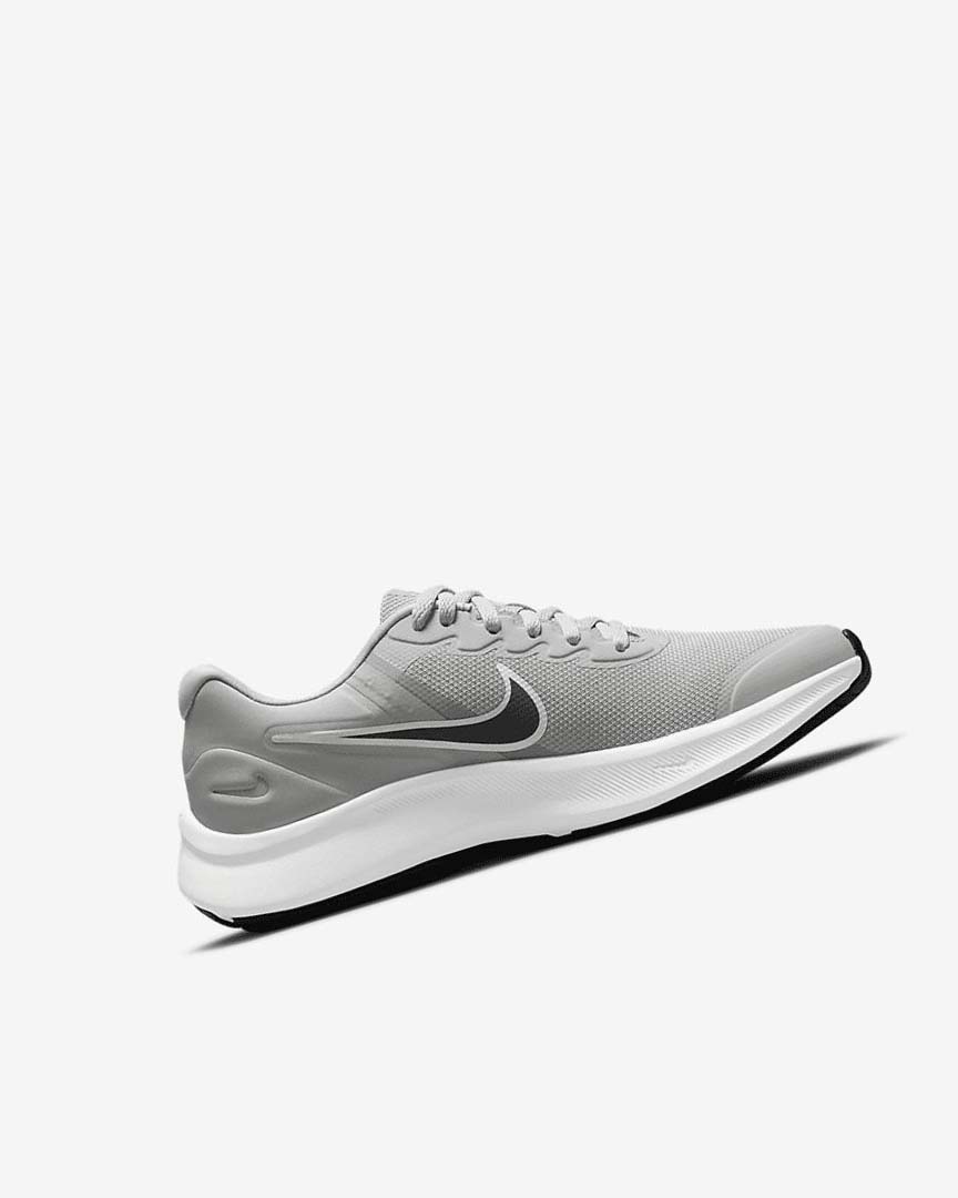 Zapatillas Running Nike Star Runner 3 Niño Gris Claro Gris Negras | AR1196