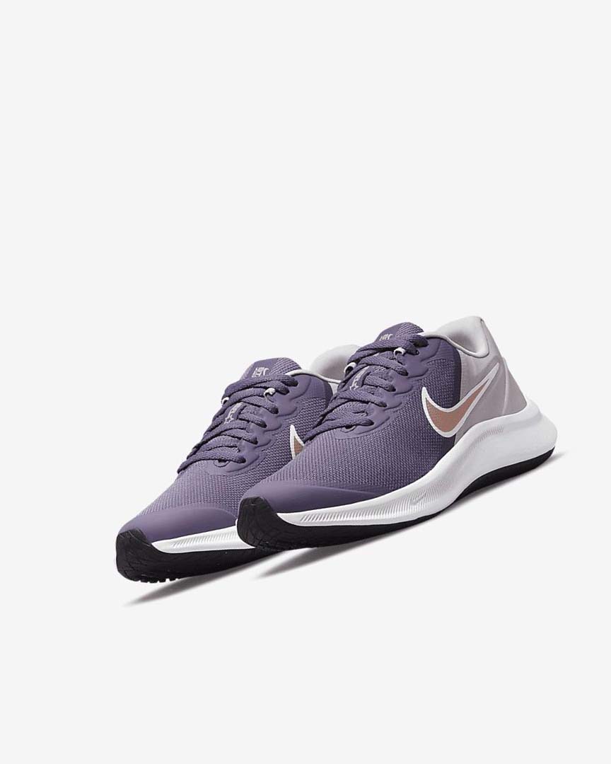 Zapatillas Running Nike Star Runner 3 Niño Moradas Gris Metal Rojas Marrones | AR2551