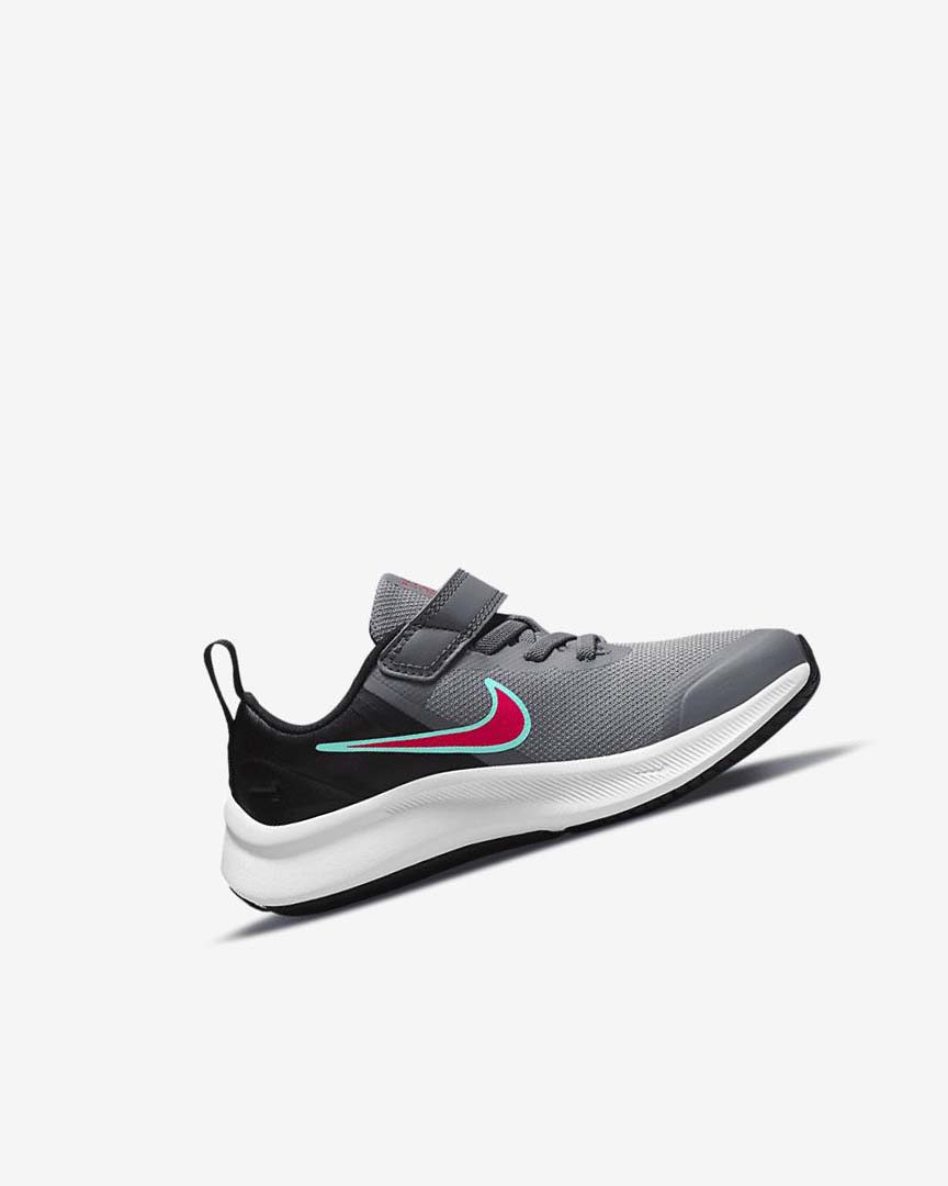 Zapatillas Running Nike Star Runner 3 Niño Gris Negras Rojas | AR2640