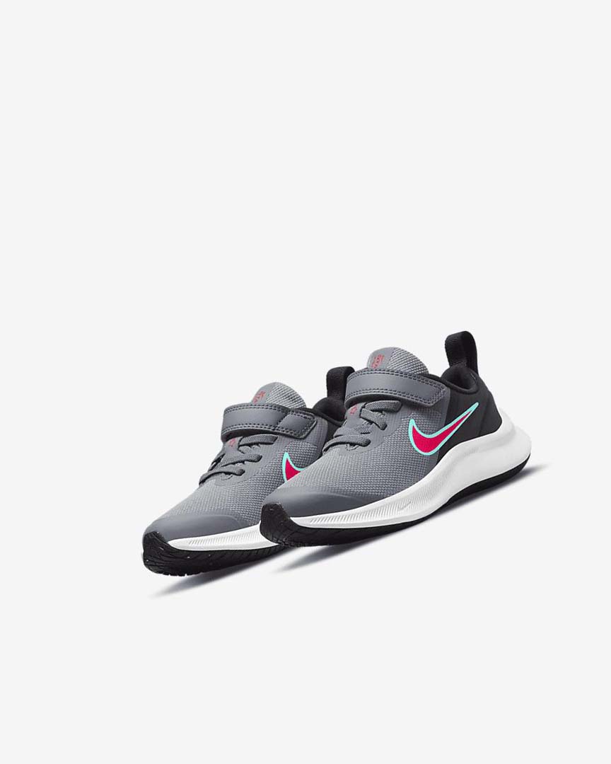 Zapatillas Running Nike Star Runner 3 Niño Gris Negras Rojas | AR2640