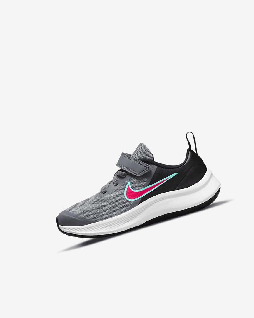 Zapatillas Running Nike Star Runner 3 Niño Gris Negras Rojas | AR2640