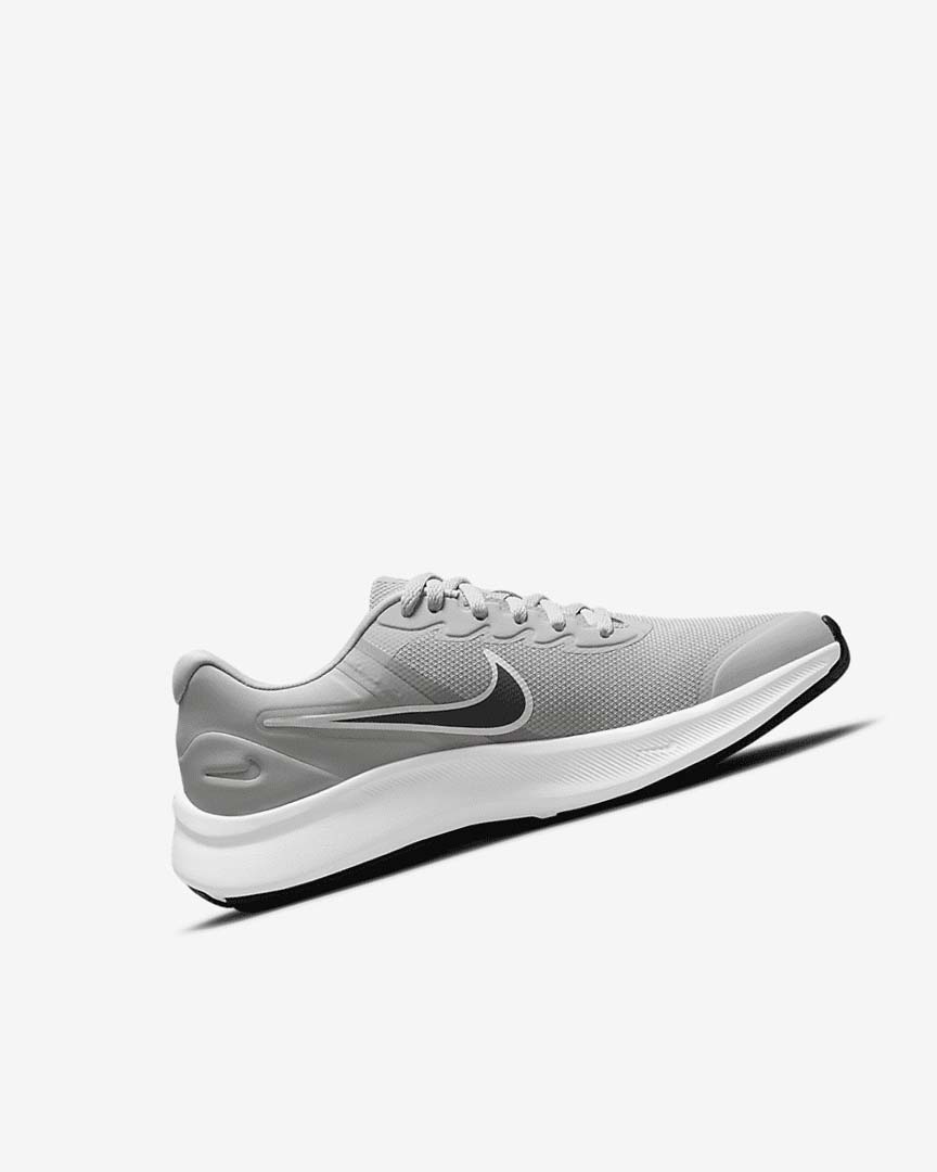 Zapatillas Running Nike Star Runner 3 Niña Gris Claro Gris Negras | AR2671