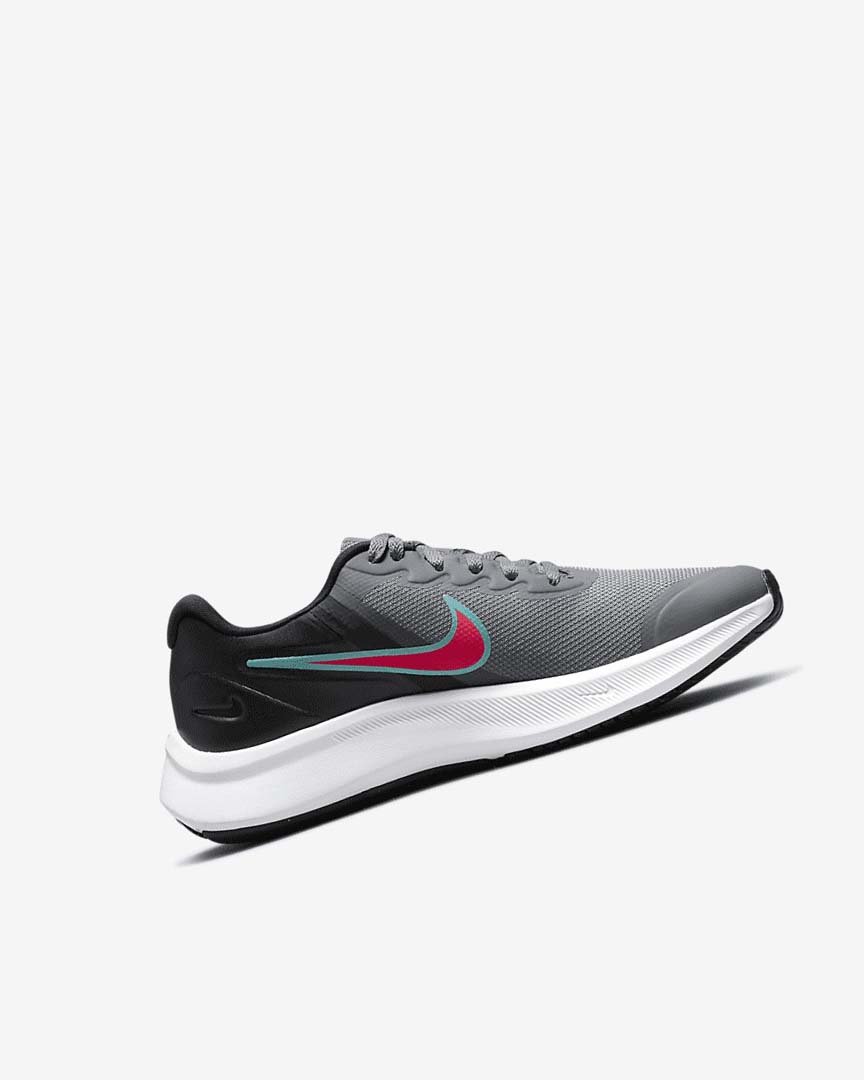 Zapatillas Running Nike Star Runner 3 Niña Gris Negras Rojas | AR2910