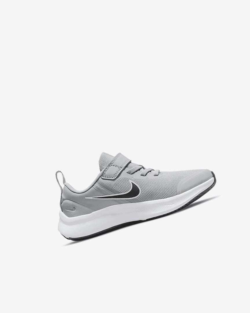 Zapatillas Running Nike Star Runner 3 Niña Gris Claro Gris Negras | AR4588