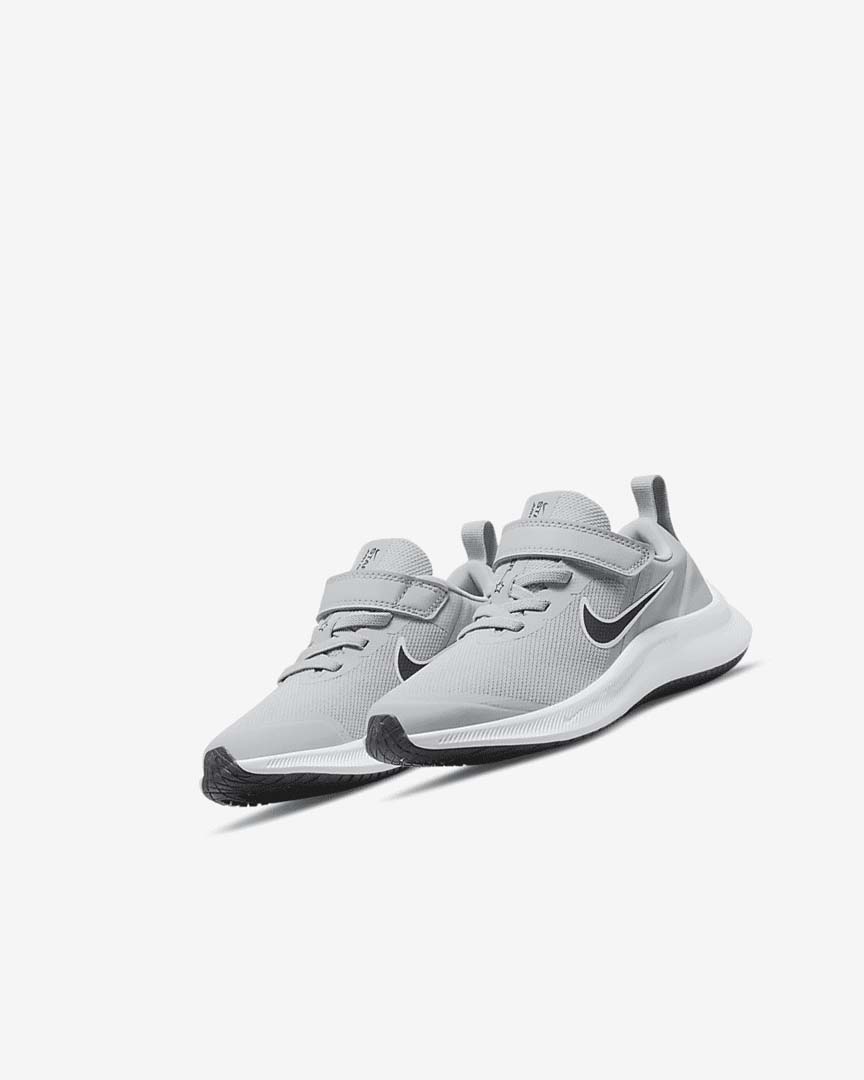 Zapatillas Running Nike Star Runner 3 Niña Gris Claro Gris Negras | AR4588