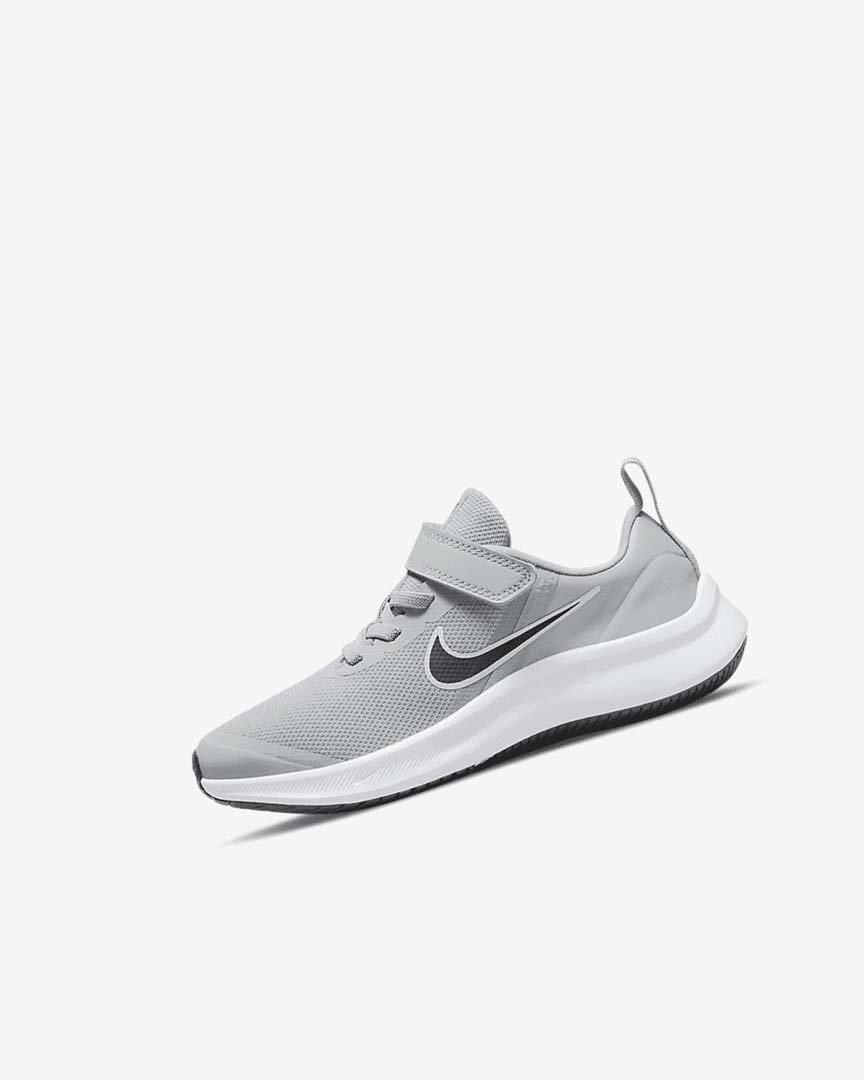 Zapatillas Running Nike Star Runner 3 Niña Gris Claro Gris Negras | AR4588