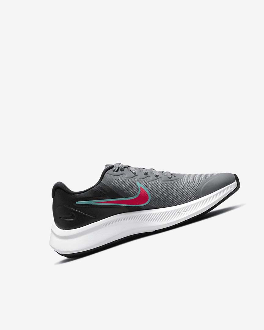 Zapatillas Running Nike Star Runner 3 Niño Gris Negras Rojas | AR5181