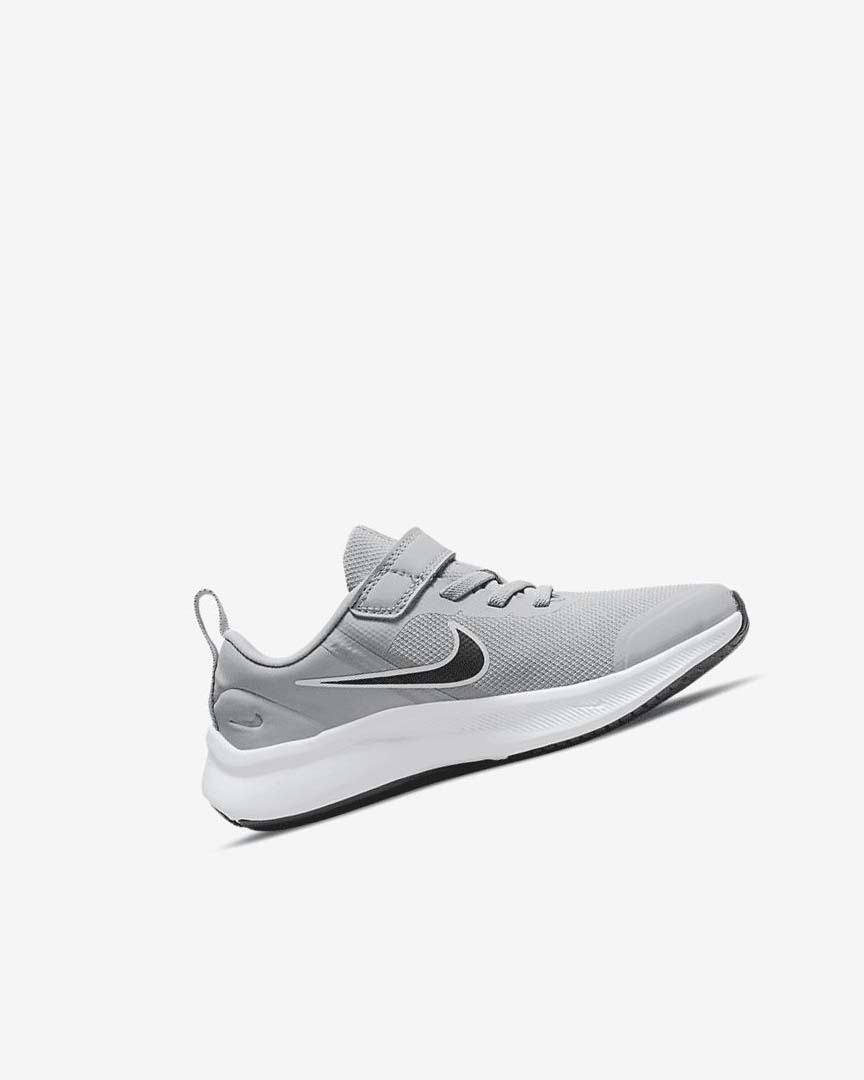 Zapatillas Running Nike Star Runner 3 Niño Gris Claro Gris Negras | AR5411