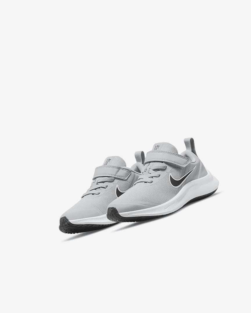 Zapatillas Running Nike Star Runner 3 Niño Gris Claro Gris Negras | AR5411