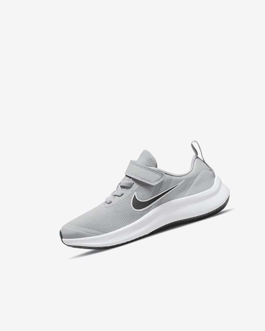 Zapatillas Running Nike Star Runner 3 Niño Gris Claro Gris Negras | AR5411