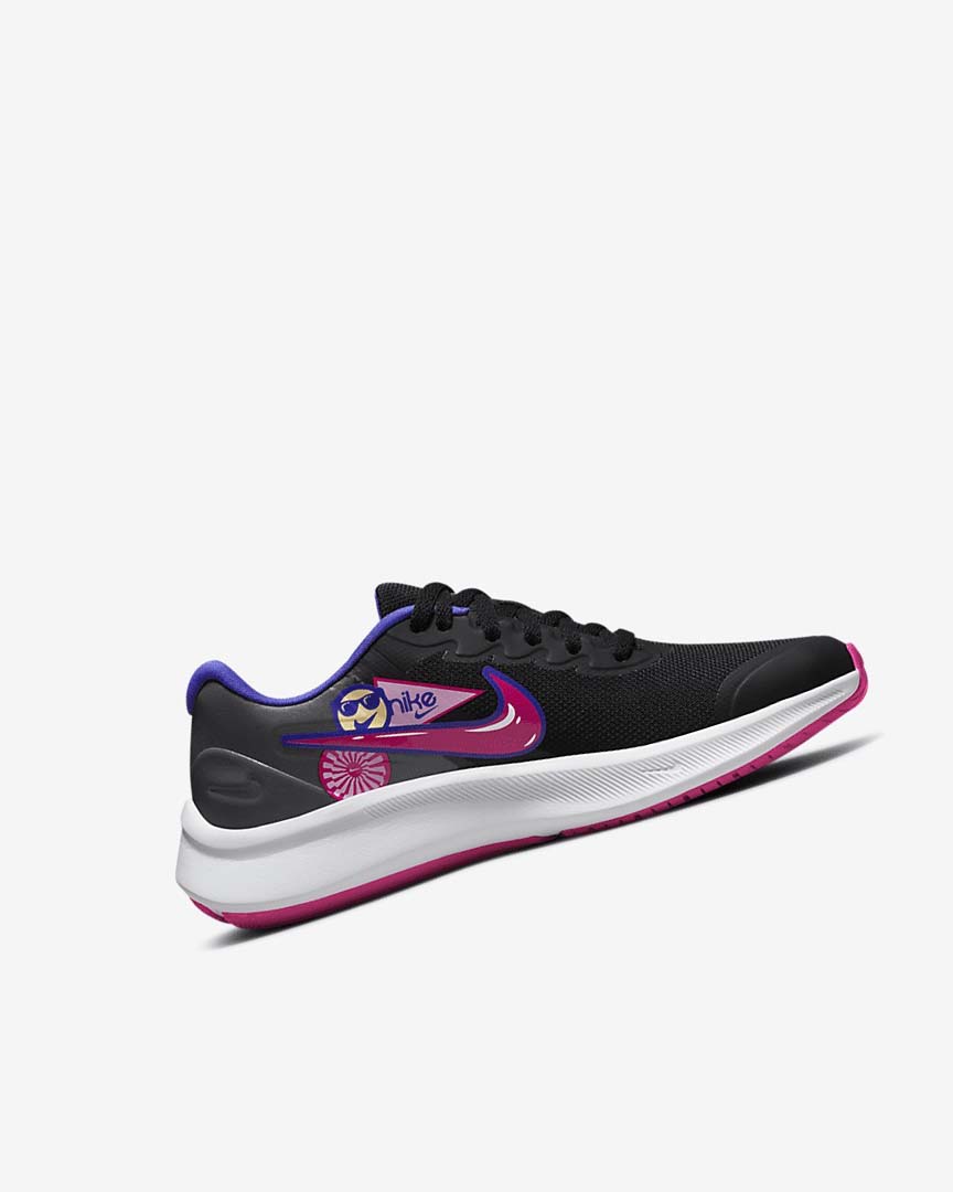 Zapatillas Running Nike Star Runner 3 SE Niña Negras Rosas | AR4504