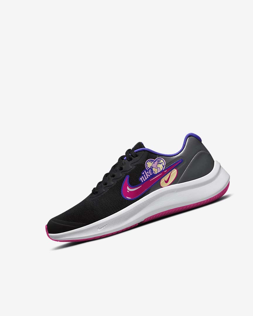 Zapatillas Running Nike Star Runner 3 SE Niña Negras Rosas | AR4504