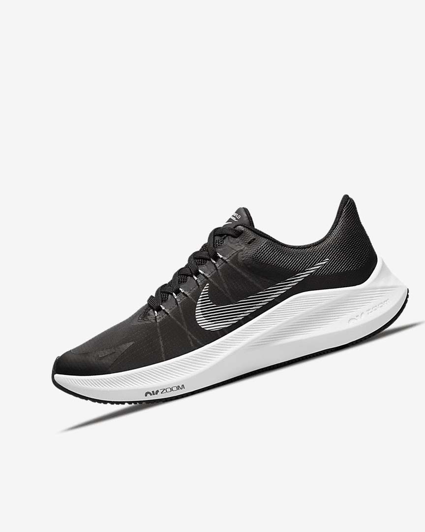 Zapatillas Running Nike Winflo 8 Mujer Negras Gris Oscuro Gris Claro Blancas | AR2297