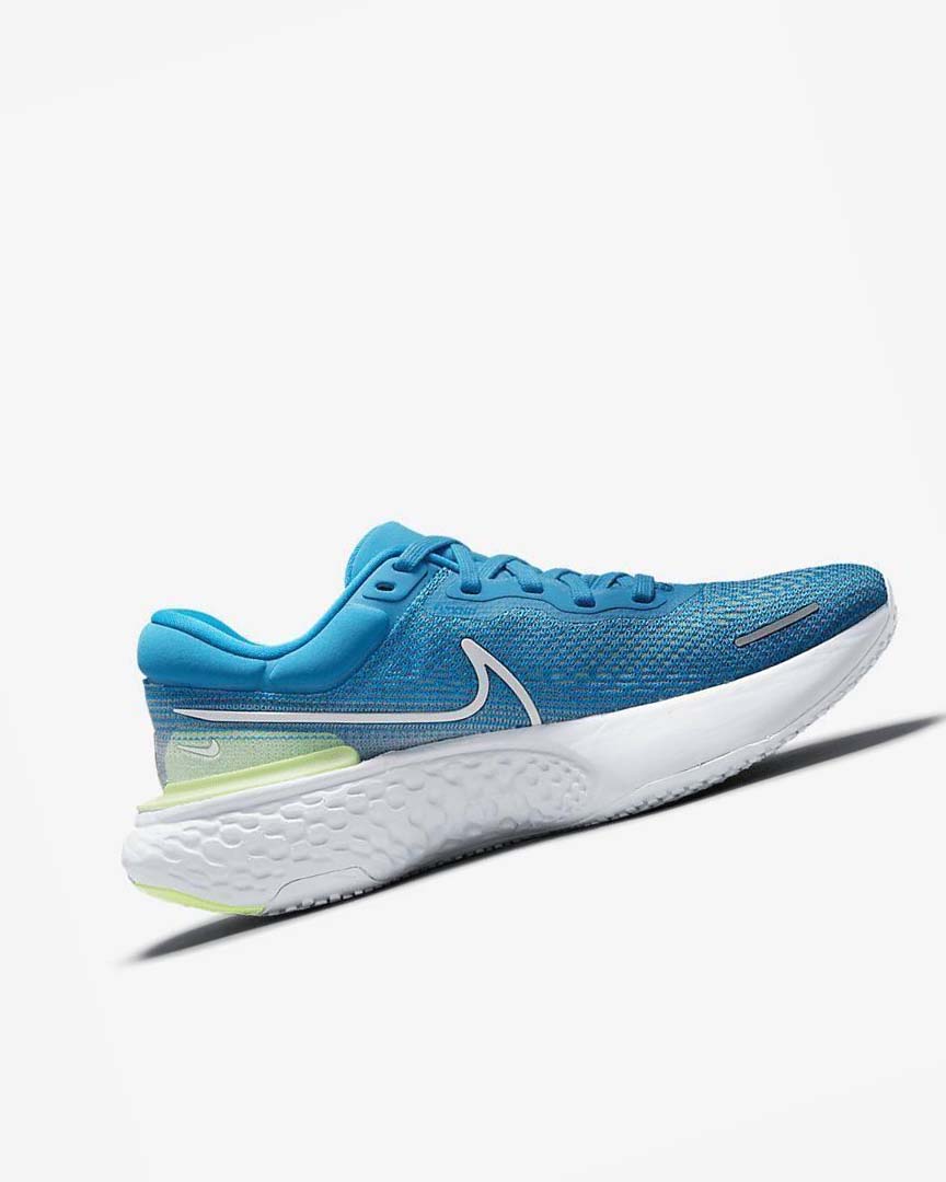 Zapatillas Running Nike ZoomX Invincible Run Flyknit Hombre Azules Blancas | AR3114